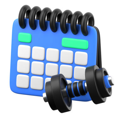 Saydam arkaplanda izole edilmiş web kullanımı için Çalışma Rutini 3d biçim illüstrasyonuName