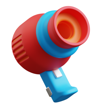 Saç Kurutma 3d karikatür çizimi şeffaf arkaplanda izole edildi