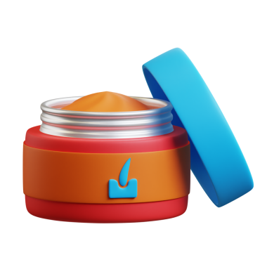 Saç jölesi 3d karikatür çizimi şeffaf arkaplanda izole edildi