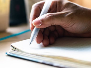 Not Defterinde Kalemle Yakın Çekim El Yazısı Notları - Öğrenci Çalışma Oturumu ve Akademik Öğrenme Süreci.