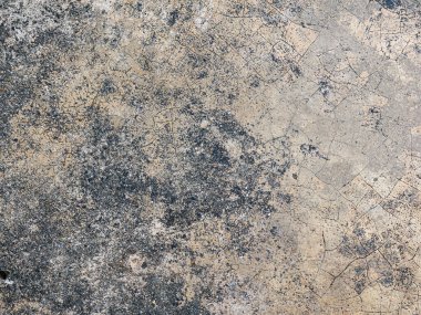 Çatlamış çimento yüzey dokusu doğal kusurlarla dolu..