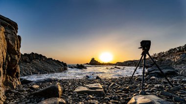 Denizde güzel gün batımı