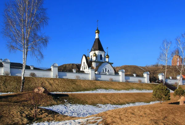 Свято Успіння Монастиря Красноярської Єпархії Російської Православної Церкви Розташоване Селі — стокове фото