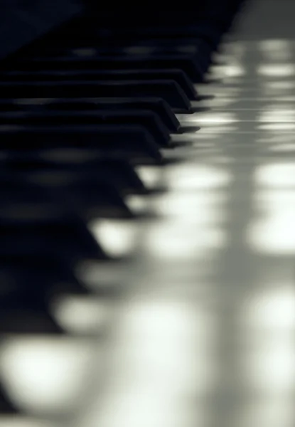 Grand Piano keys background — Stock Photo, Image