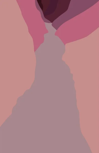 Bir mağaranın vektör çizimi. Güzel bir düz çizim. Gıcırtılı pembe mağara. Yiyecek kumulları. Kartlar, posterler, arka planlar, tekstil, pullar, şablonlar için tasarım.