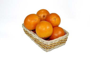 sepet olgun portakal