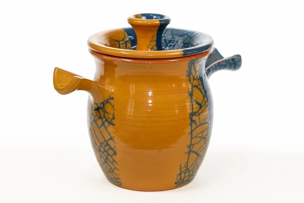 Antique vintage Slavic earthenware jug — Stock Photo, Image