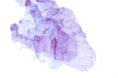 Mor renkli soyut arkaplan, el yapımı alkol boyası, sıvı mürekkep tekniği.