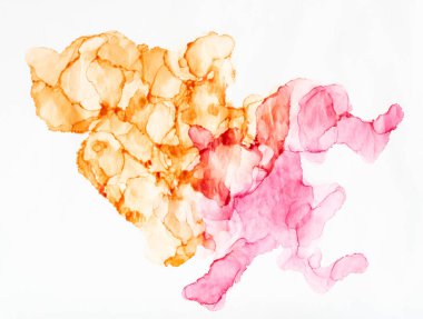 Soyut arkaplan, el yapımı alkol boyası, sıvı mürekkep tekniği.