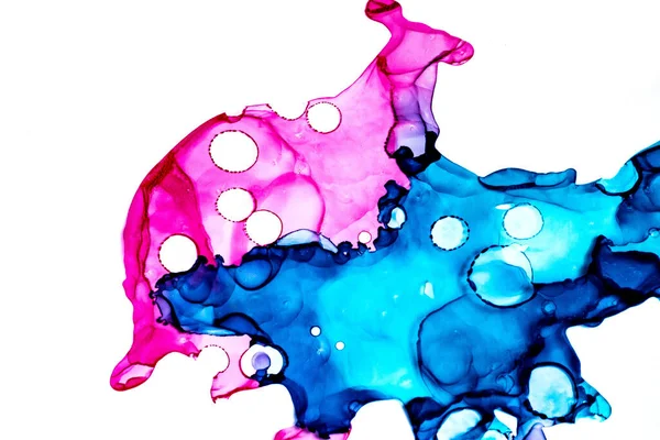 Sfondo Colore Astratto Pittura Alcool Disegnata Mano Tecnica Dell Inchiostro — Foto Stock