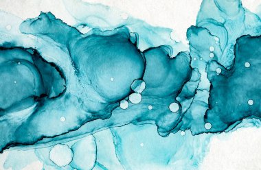 Soyut renk arkaplanı, el yapımı alkol boyası, sıvı mürekkep tekniği.