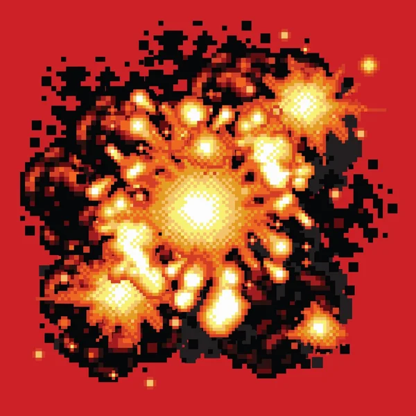 Ретро відеоігри вибух — стоковий вектор