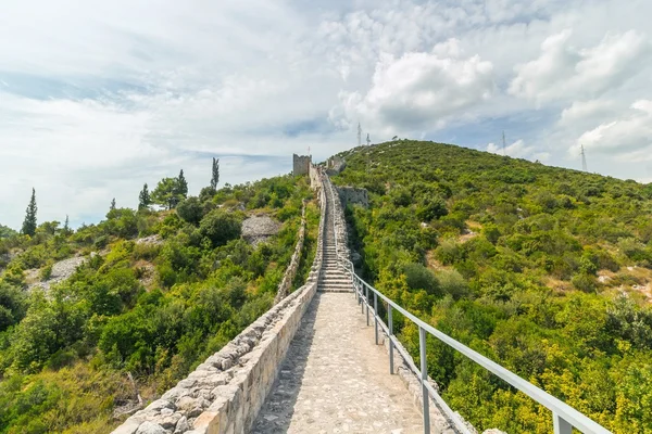 Les murs de Ston en Croatie — Photo