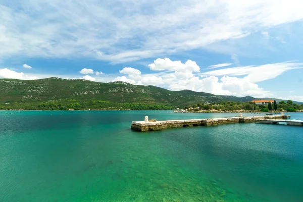 Kust in Mali Ston, Adriatische Zee, Kroatië — Stockfoto