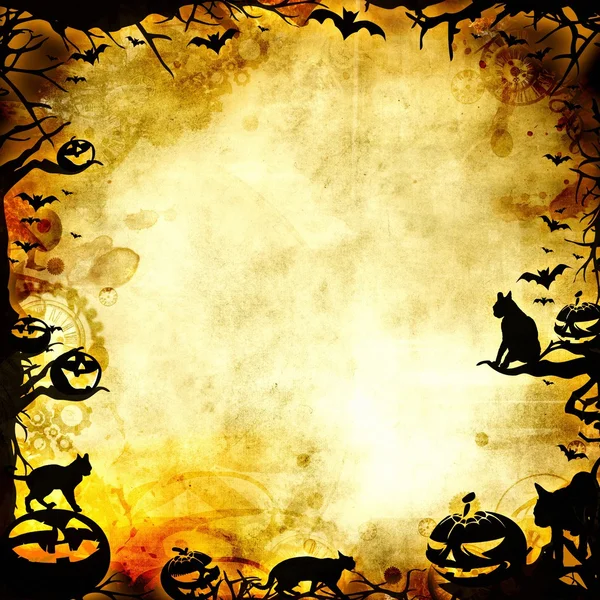 Vintage Halloween frame background or texture — стоковое фото