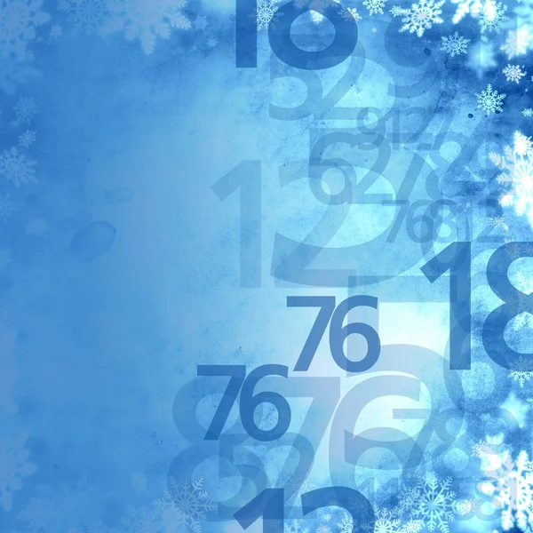 Frozen xmas winter sale numbers elegant background — Stock Photo, Image