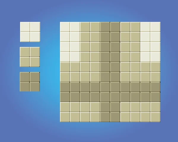 Carreaux de jeu de sol - illustration vectorielle de style pixel art — Image vectorielle