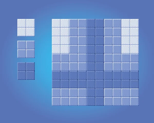 Telhas do jogo de fundo piso - pixel arte estilo vetor ilustração — Vetor de Stock