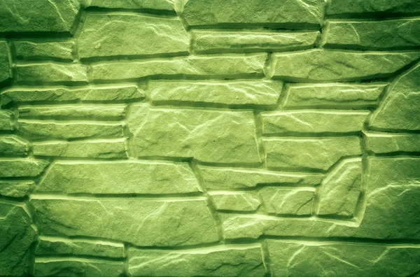 Abstract green stone wall background — 스톡 사진