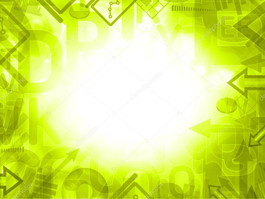 green abstract science analysis background frame