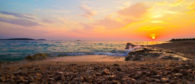 güzel doğal güneş set deniz