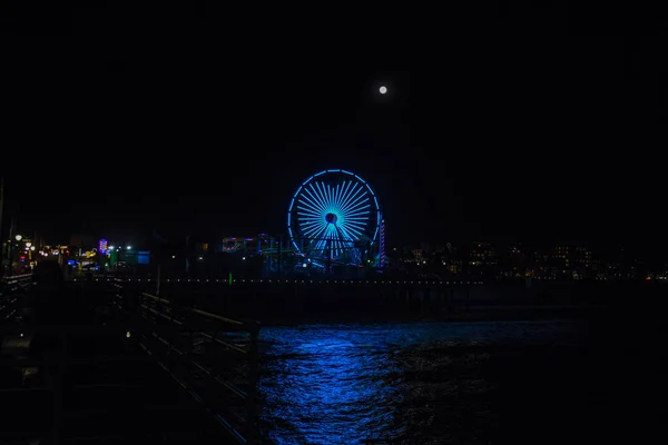 Ferris Wheel Santa Monica Pier — Stock Photo, Image