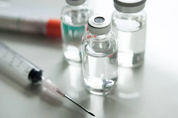 Medicamentos Vial Listos Para Inyección Vacunas Tratamiento Del Cáncer Tratamiento —  Fotos de Stock