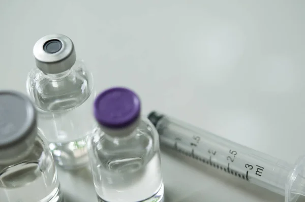 Medicamento Frasco Para Injetáveis Pronto Para Injeção Vacina Tratamento Câncer Imagens Royalty-Free