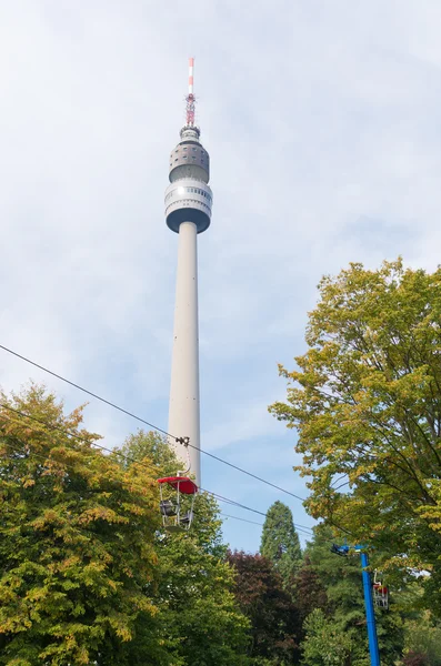 Telecommunication tower in dortmund, germany — Stock Photo, Image