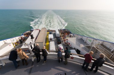 Kuzey Denizi geçerken Feribot Tekne