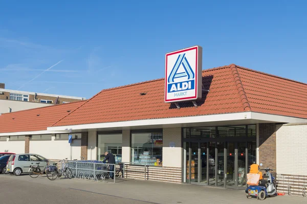 Logotipo do supermercado aldi — Fotografia de Stock