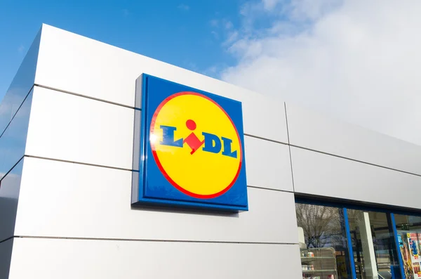 Logotipo do supermercado lidl — Fotografia de Stock