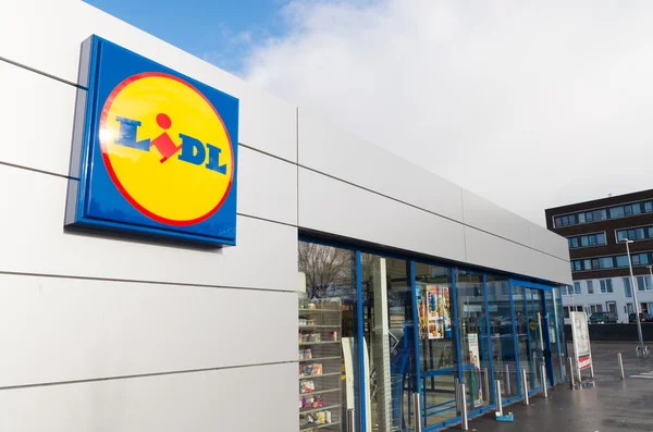 Lidl supermarkt logo — Stockfoto