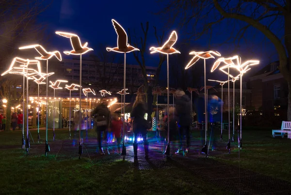 Amsterdam light festival — Stock Photo, Image