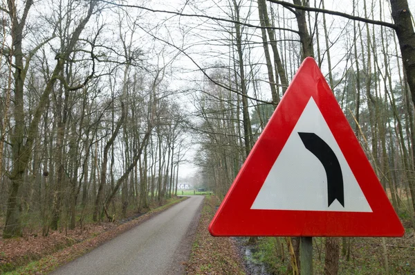 Links zet schild — Stockfoto