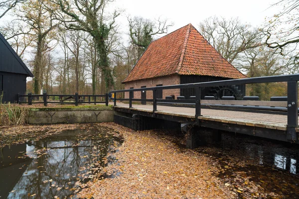 Gammal Helt Restaurerad Vattenkvarn Twickel Egendomen Delden Nederländerna — Stockfoto