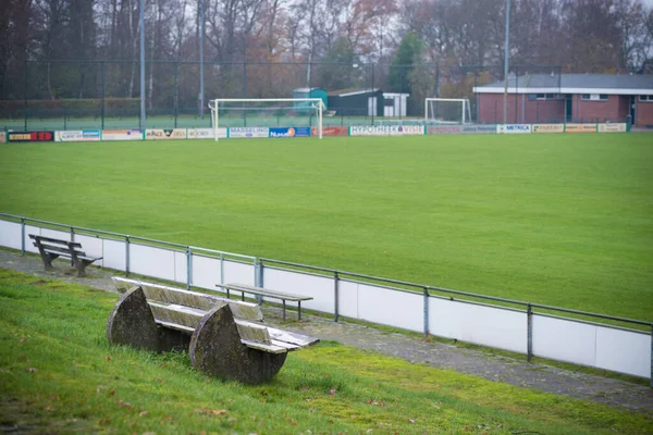 Oldenzaal Netherlands December 2020 Empty Soccer Field Weekend Day Covid — Stockfoto