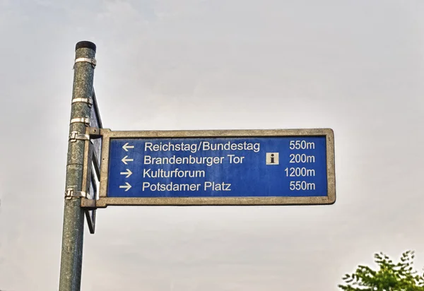 Berlin sinal de rua — Fotografia de Stock