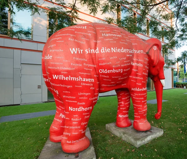 Red elephant — Stock Photo, Image