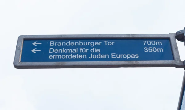 Berlinie ulica znak — Zdjęcie stockowe