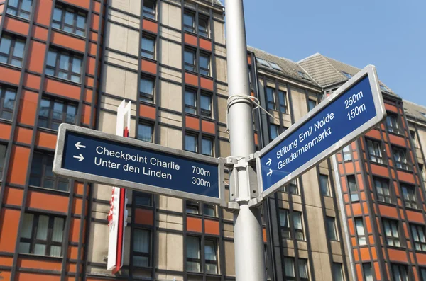 Berliner Straßenschild — Stockfoto