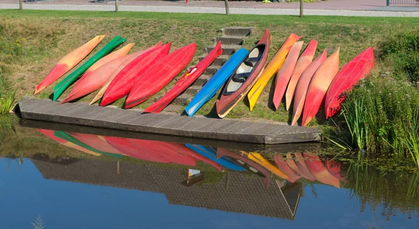 Canoes for hire — Stock Photo, Image