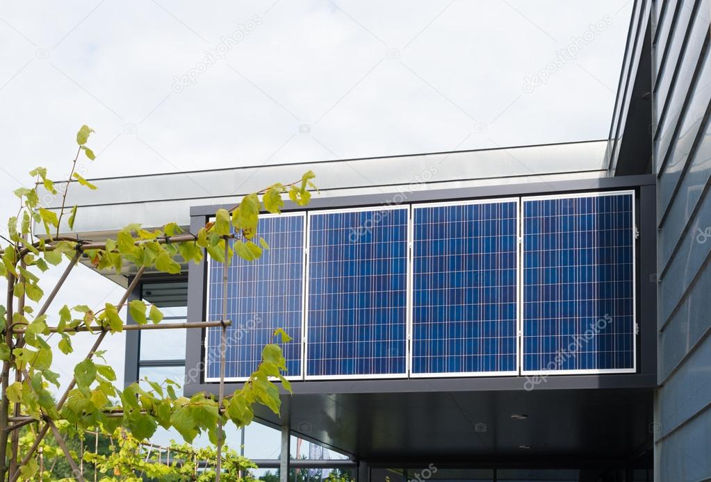 solar panels on office building