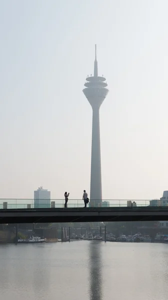 Dusseldorf Rhine tower — Stock Photo, Image