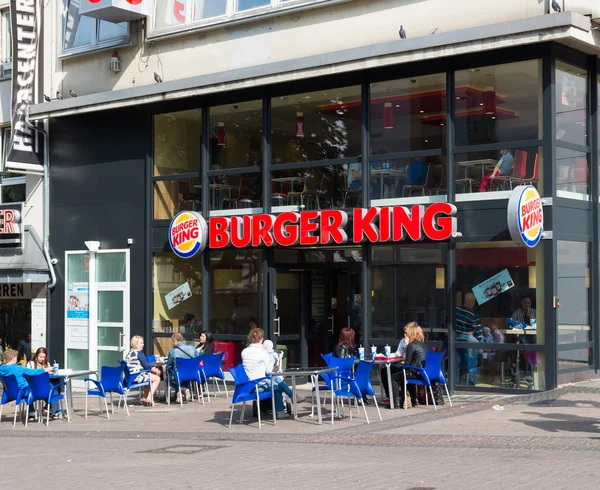 Hamburger re fast food ristorante — Foto Stock