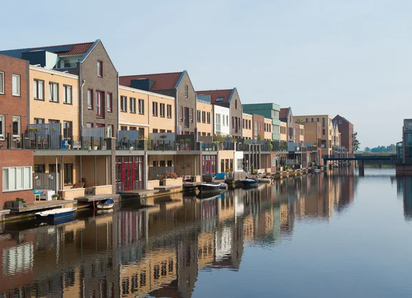 Linha de casas de canal — Fotografia de Stock