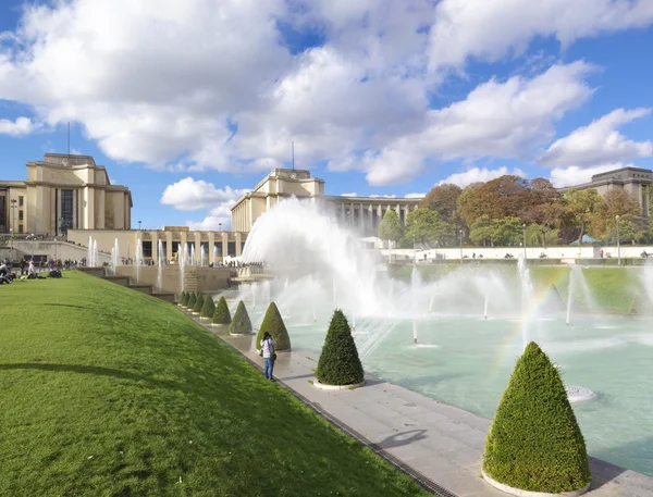 Warsaw fountain paris — Stock Photo, Image