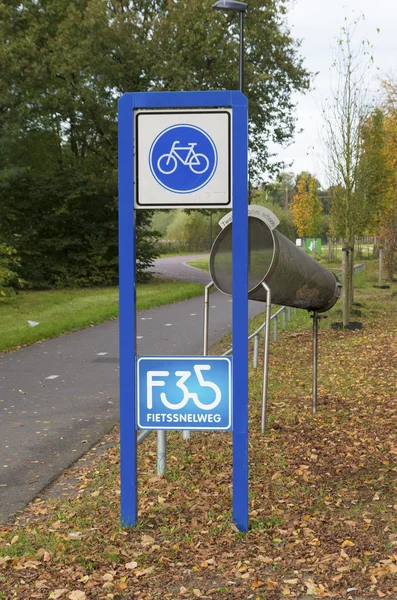 Fiets snelweg — Stockfoto