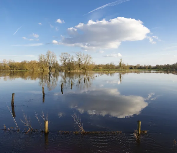 Ondergelopen land — Stockfoto