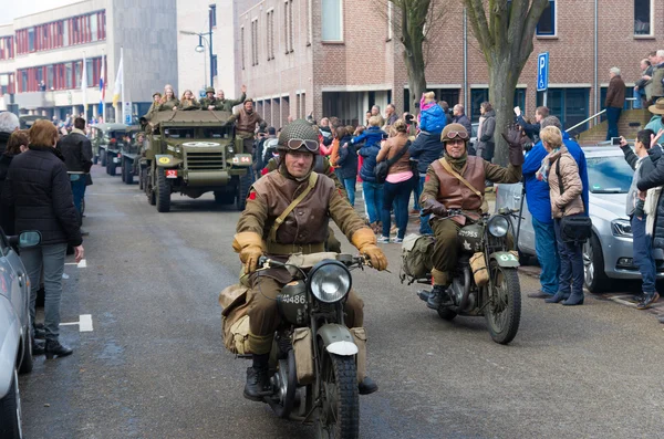 Военный парад памяти — стоковое фото